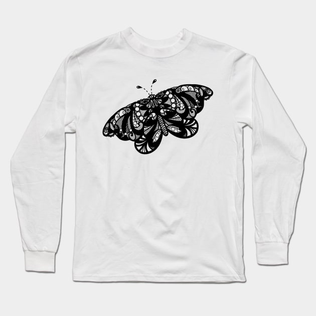 Flutterby Long Sleeve T-Shirt by cb-illustratie